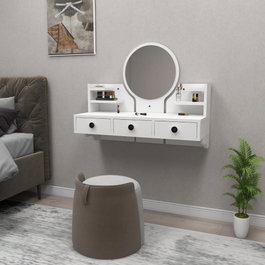 Hanah Home Polina Mesa de Maquillaje Blanca
